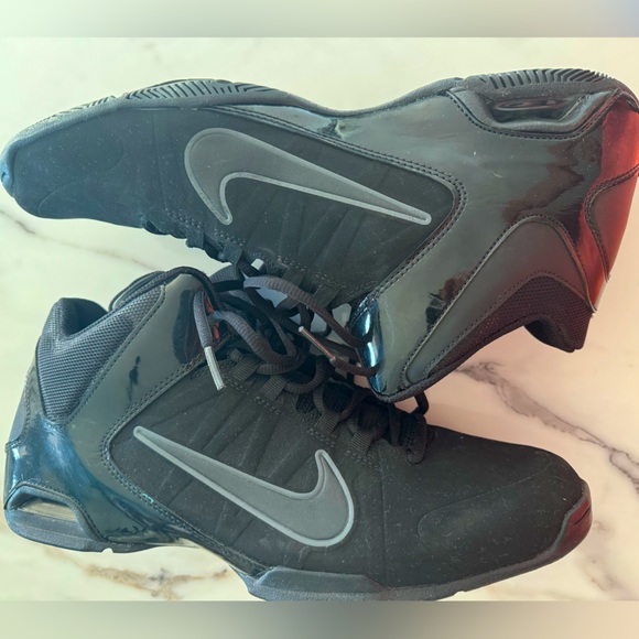 Nike Mens Air Visi Pro VI Black Nubuck Basketball Sneakers - 10M main image 1